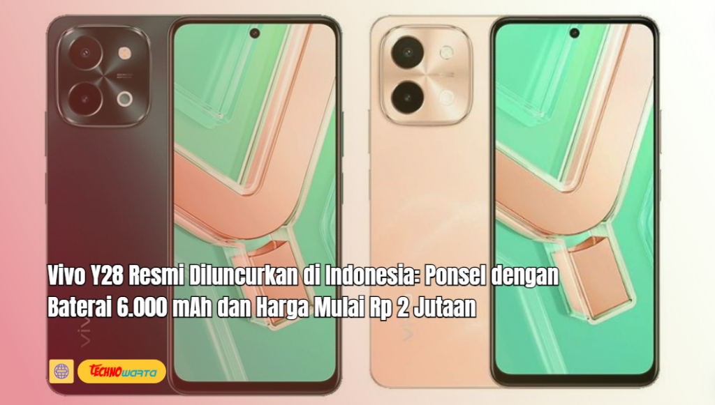 Vivo Y28, Resmi Diluncurkan, Indonesia, Ponsel, ,Baterai 6.000 mAh, Harga, Rp 2 Jutaan,